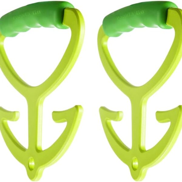 Pankia Handle Grocery Bag Holder Shopping Bag Handle Carrier Each Handle Holds Up to 80lbs, Hanger with Soft Grip Handle, 2 Pack